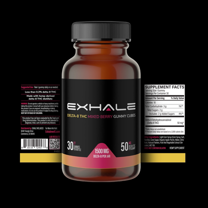 D8 Gummies - Mixed Berry - 50mg