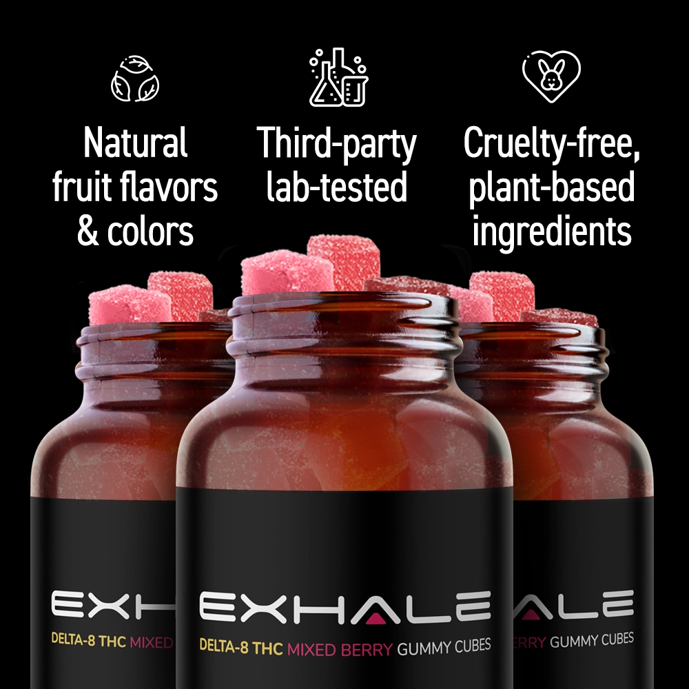 D8 Gummies - Mixed Berry - 50mg