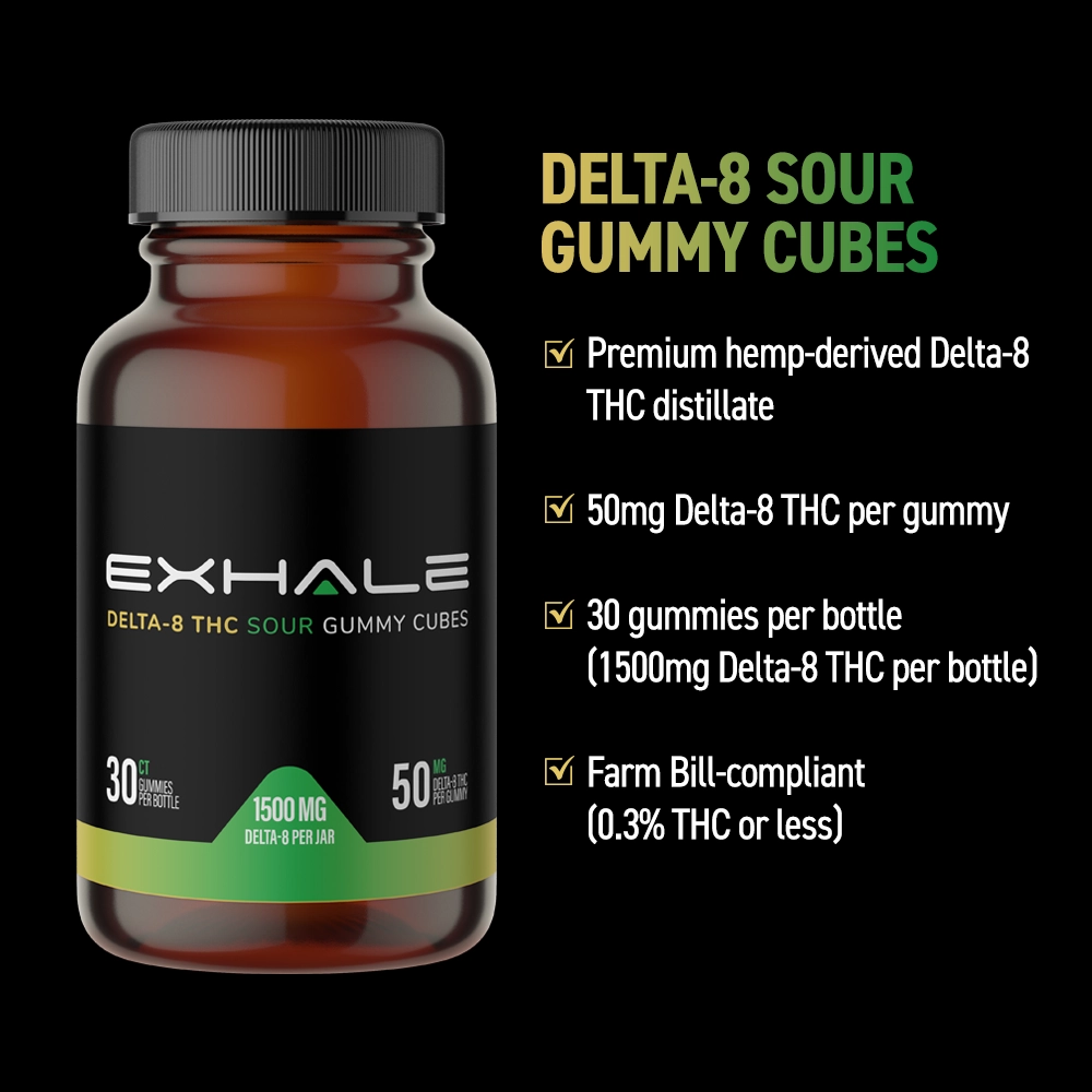 D8 Gummies - Sour Bear - 50mg