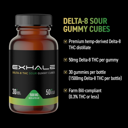 D8 Gummies - Sour Bear - 50mg